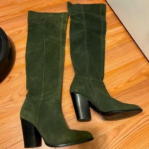 Suede over the knee boots